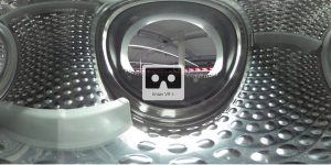 inside a washing machine with vr