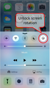 Unlock screen rotation iphone