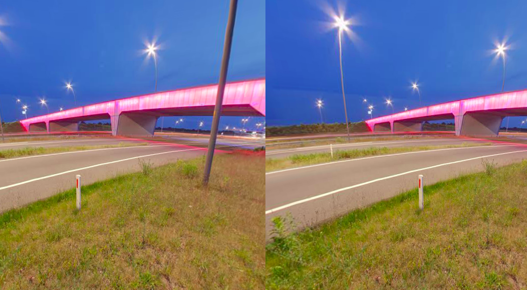 Brainport viaduct by night