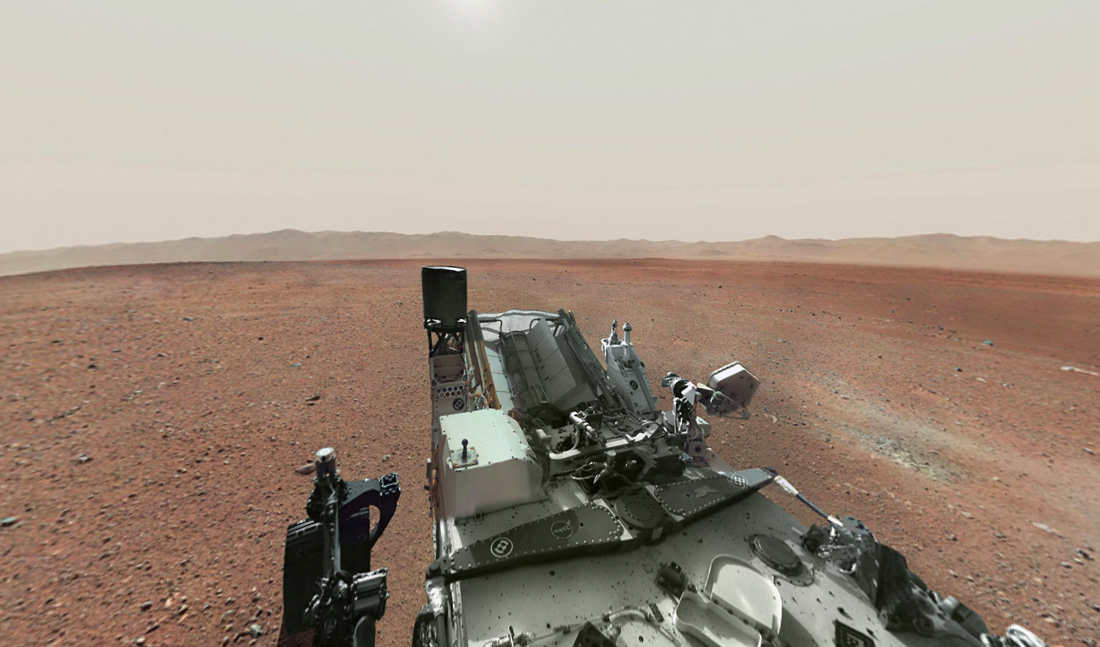 Look around on Mars in virtual reality