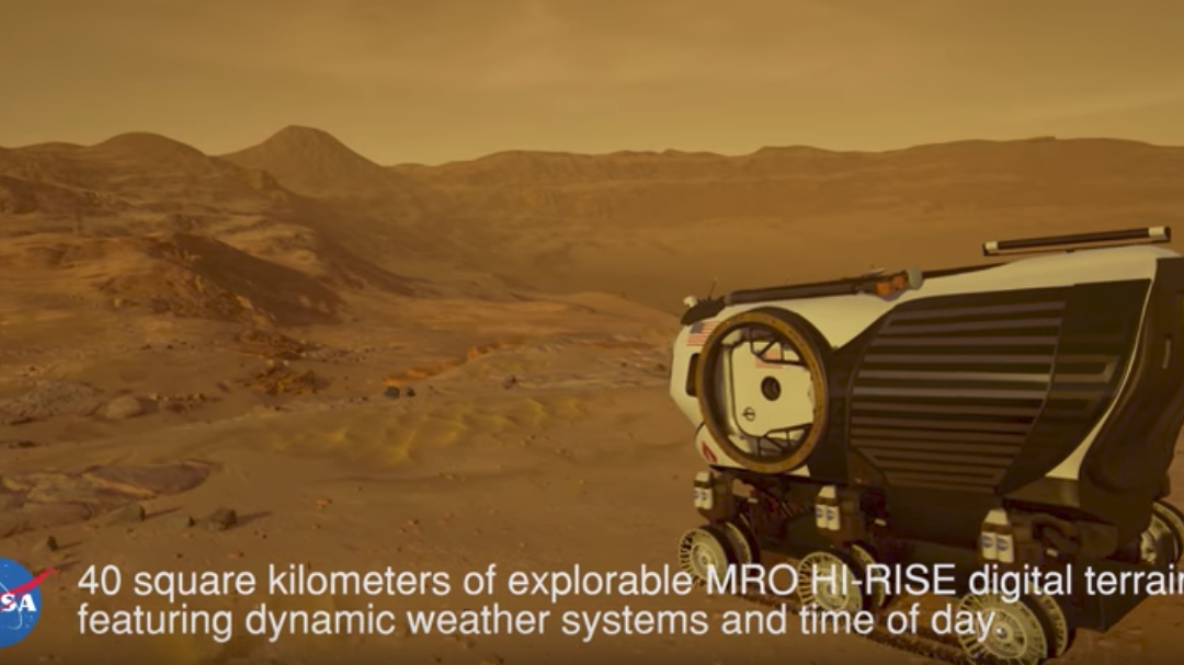 Mars 2030 virtual reality simulation on HTC Vive