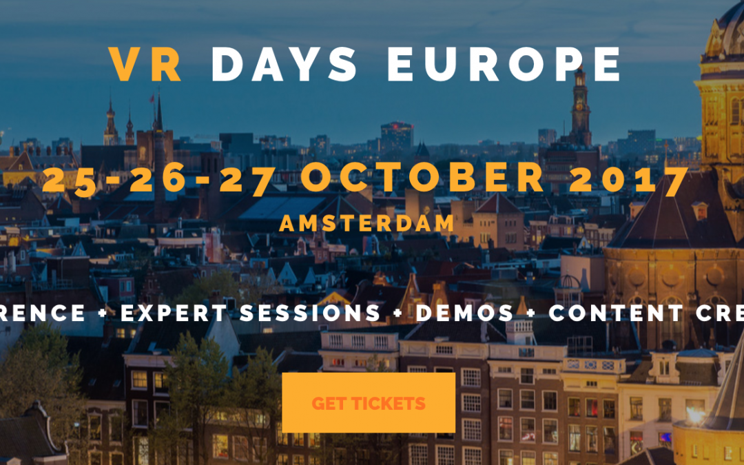 Join VRmaster at the VR Days Amsterdam 2017